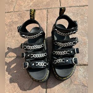 Dr. Martens leather slides